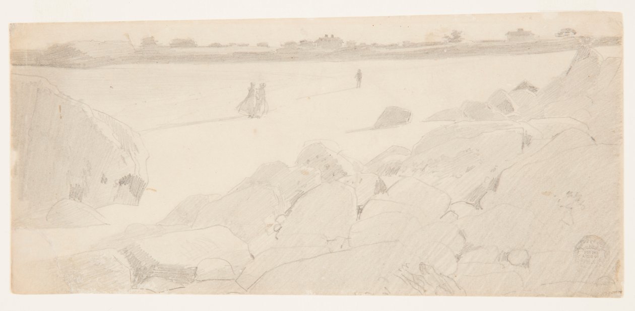 Studium dla „Skaliste Wybrzeże i Mewy” autorstwa Winslow Homer