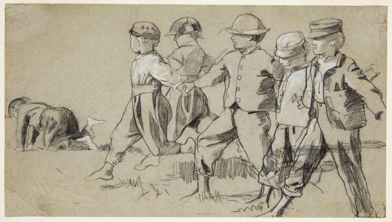 Studiuj do „Złap bicz” autorstwa Winslow Homer