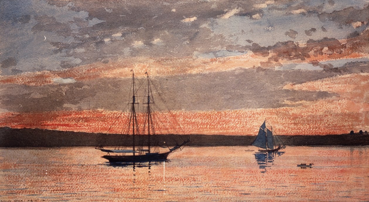 Zachód słońca w Gloucester autorstwa Winslow Homer