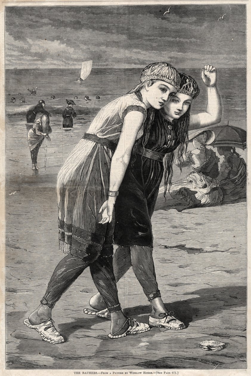 Kąpiący się, 1873. autorstwa Winslow Homer