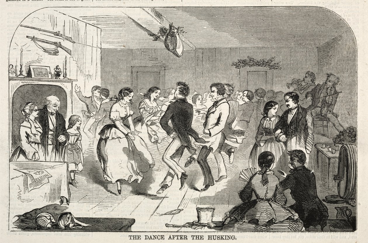 Taniec po łuskaniu, 1858. autorstwa Winslow Homer
