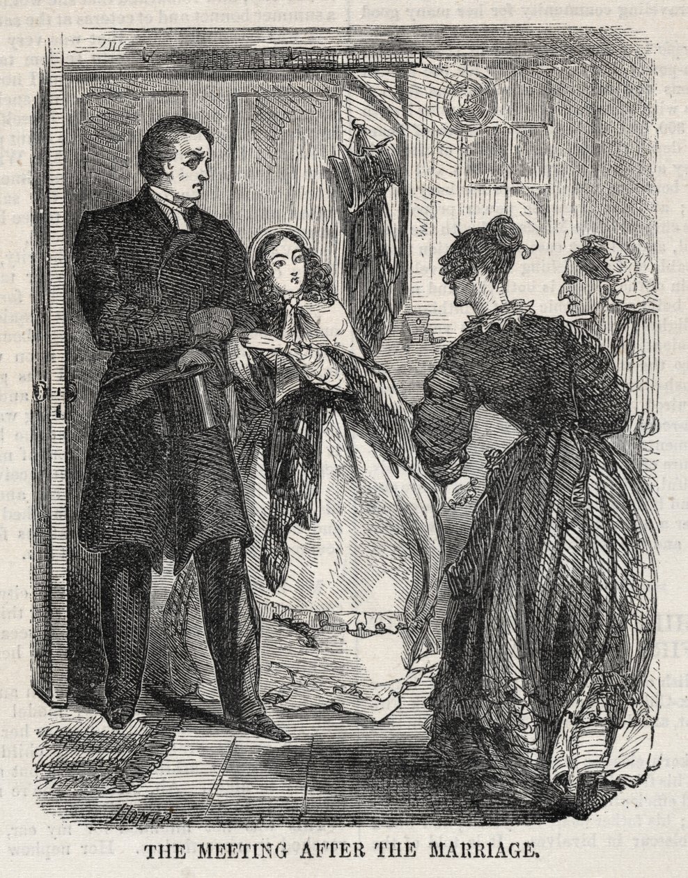 Spotkanie po ślubie, 1860. autorstwa Winslow Homer