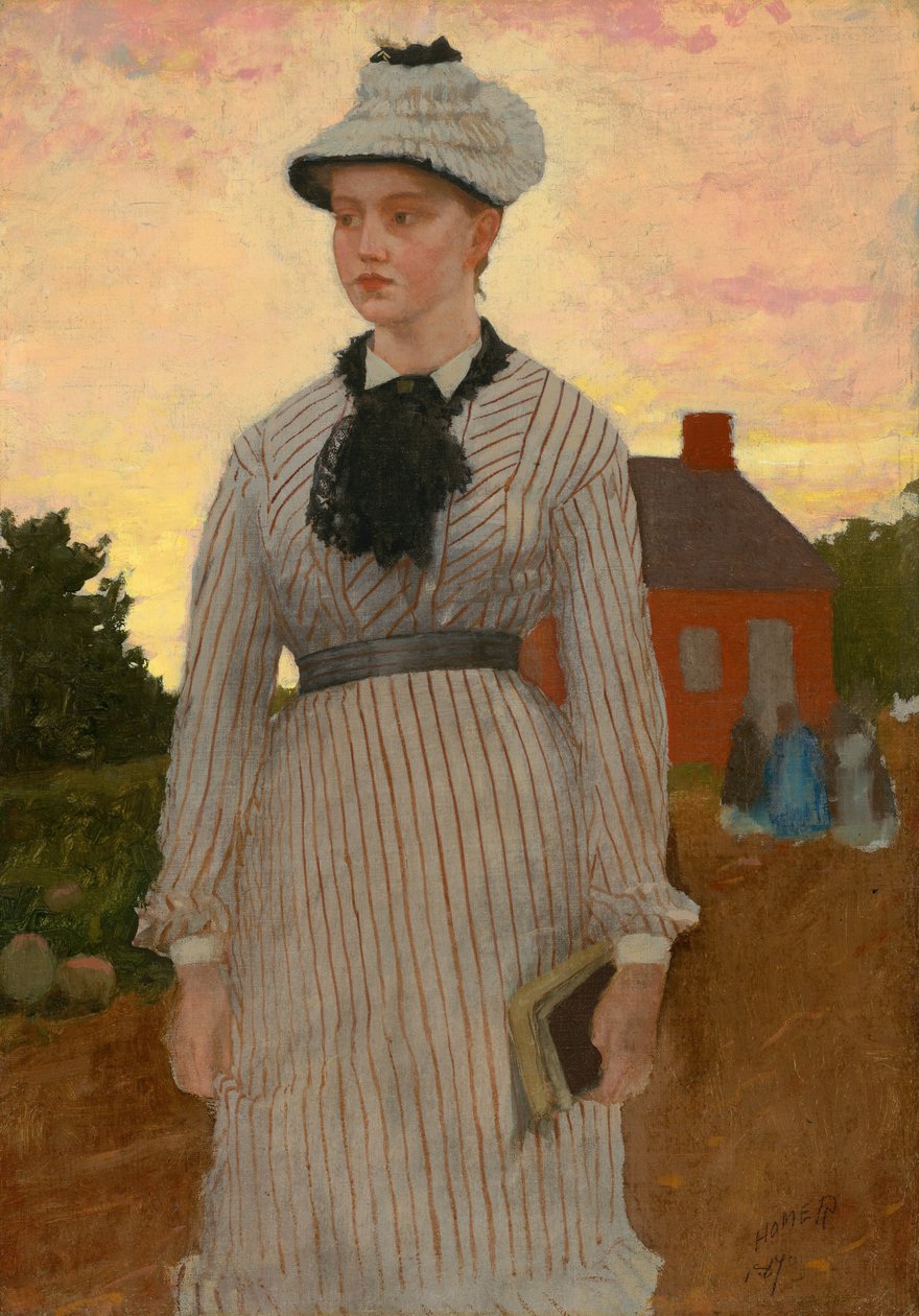 Czerwony dom szkolny, 1873. autorstwa Winslow Homer