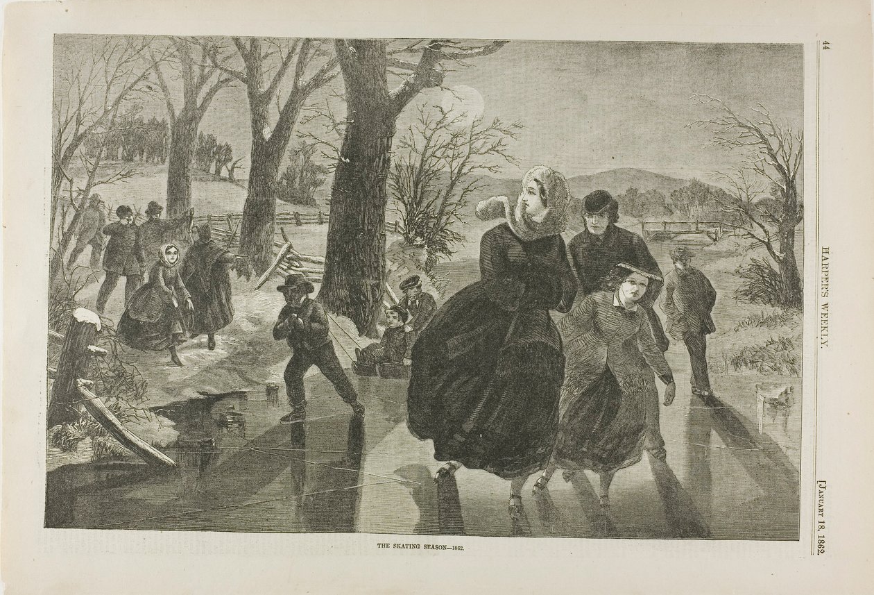 Sezon łyżwiarski autorstwa Winslow Homer