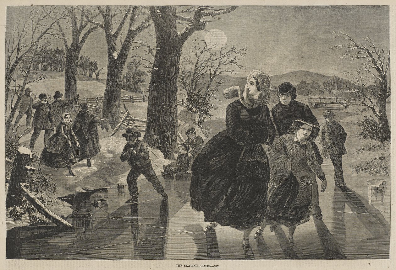 Sezon łyżwiarski autorstwa Winslow Homer