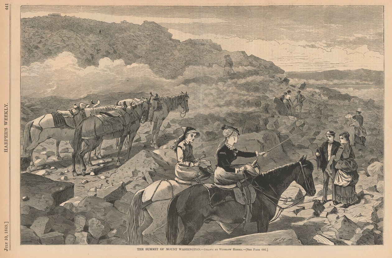 Szczyt Mount Washington, z Harper autorstwa Winslow Homer