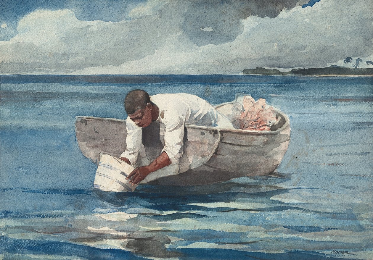 Wachlarz wody, 1898-99 autorstwa Winslow Homer