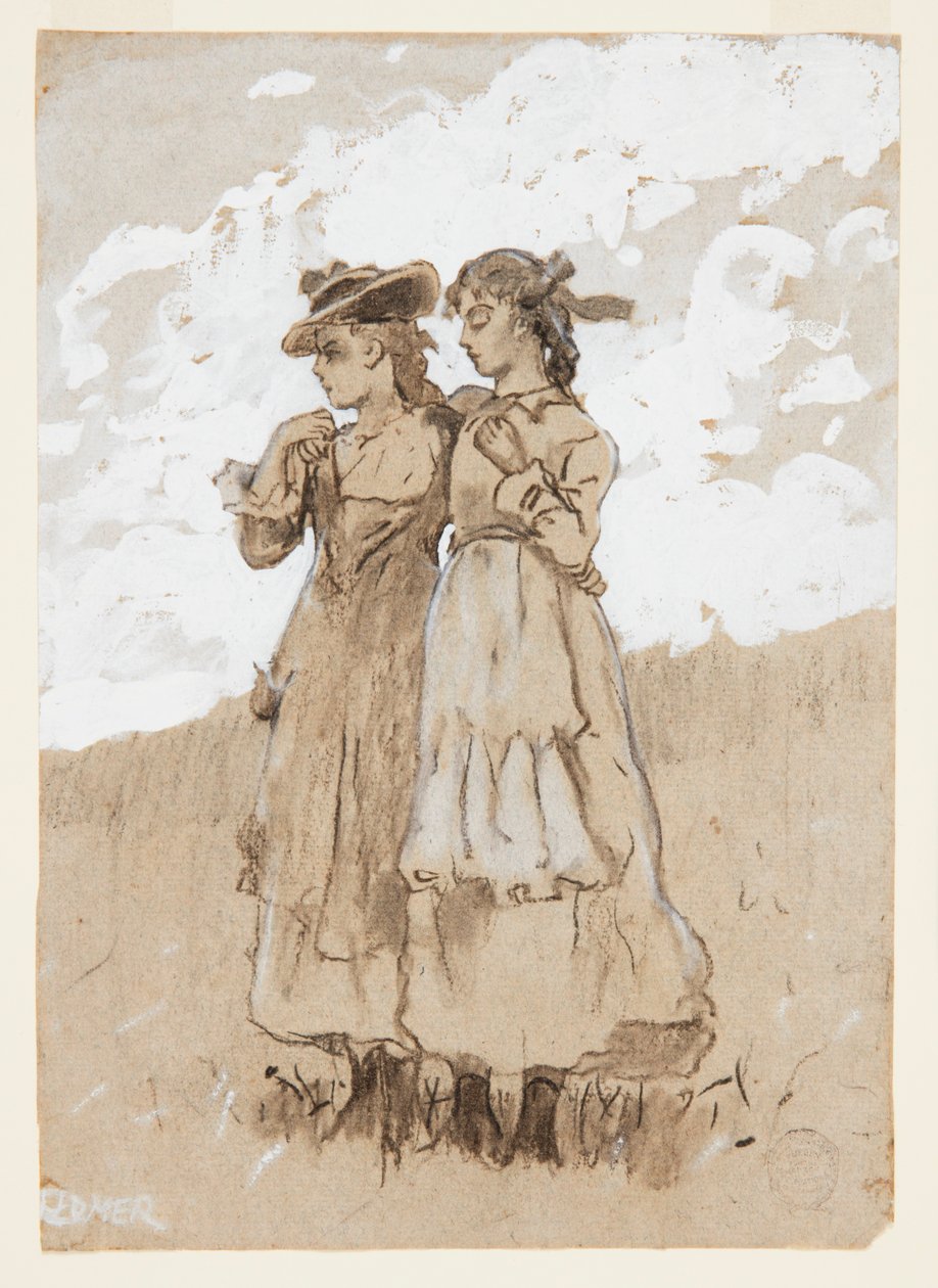Dwie młode dziewczyny autorstwa Winslow Homer