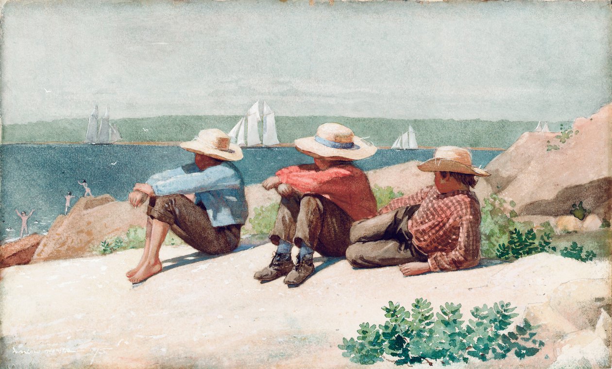 Oglądanie statków, Gloucester autorstwa Winslow Homer