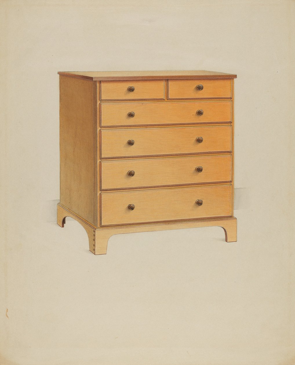 Komoda Shaker, 1937. autorstwa Winslow Rich