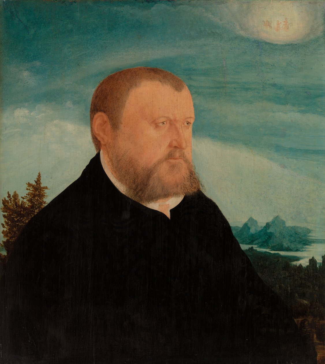 Portret mężczyzny autorstwa Wolf Huber