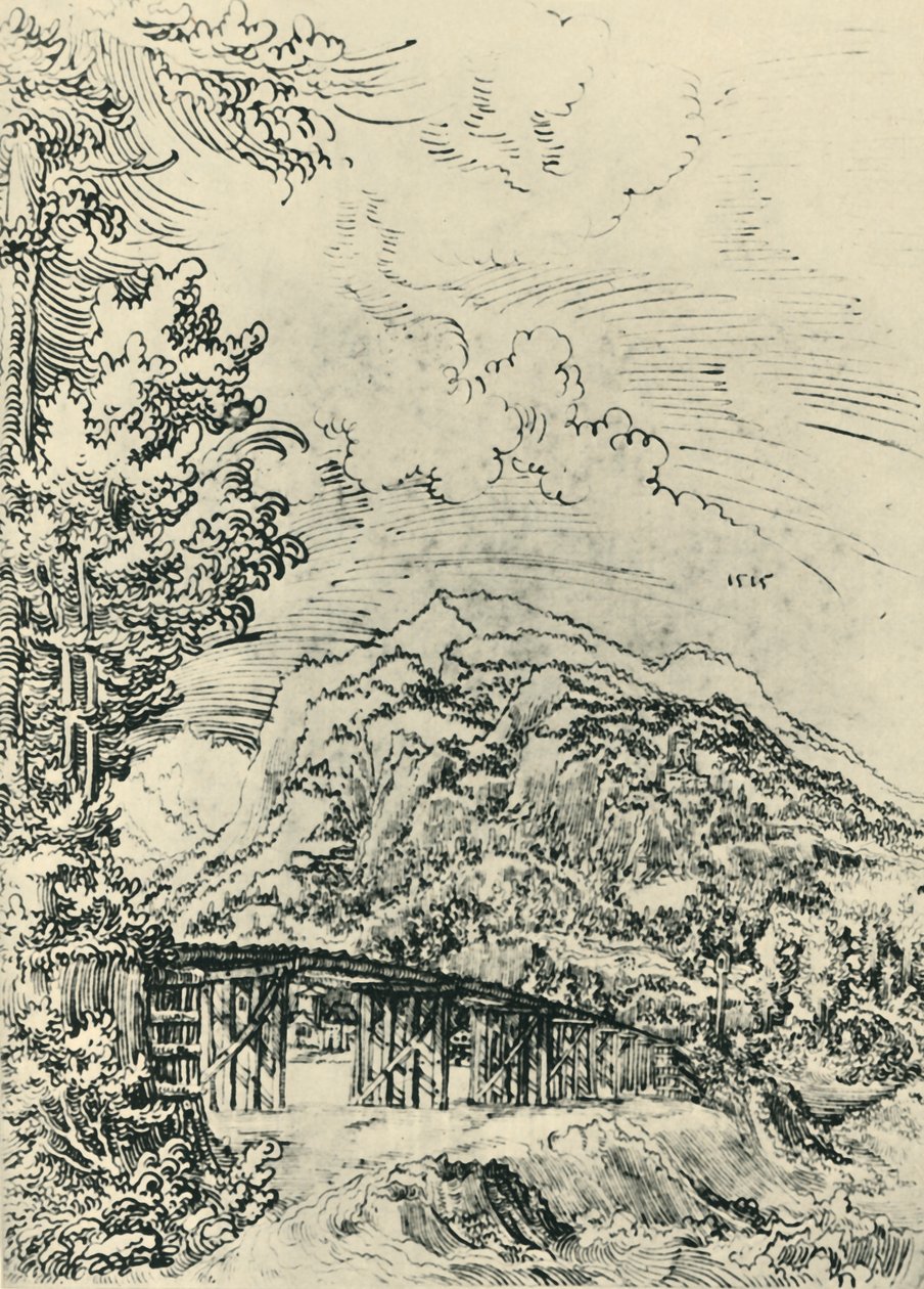 Krajobraz, 1515, 1943. autorstwa Wolf Huber