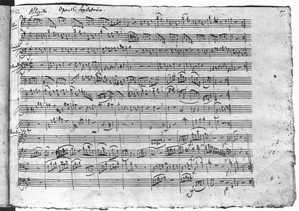 Trio G-dur na skrzypce, klawesyn i wiolonczelę (K 496) 1786 (strona 13) autorstwa Wolfgang Amadeus Mozart