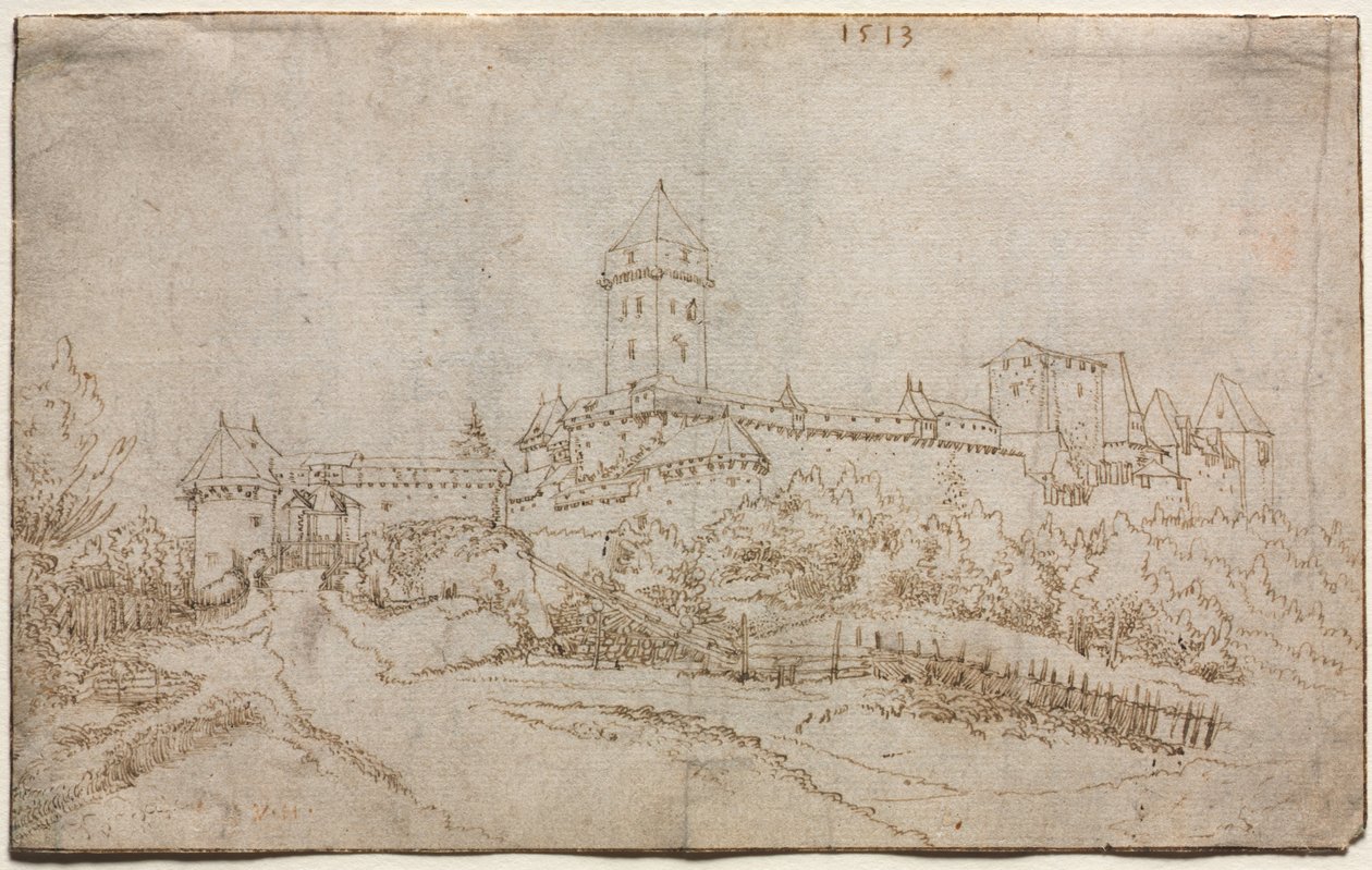 Widok Zamku (recto) autorstwa Wolfgang Huber