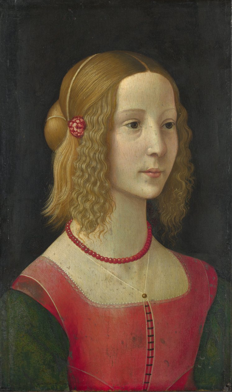 Portret dziewczyny autorstwa Workshop of Domenico Ghirlandaio