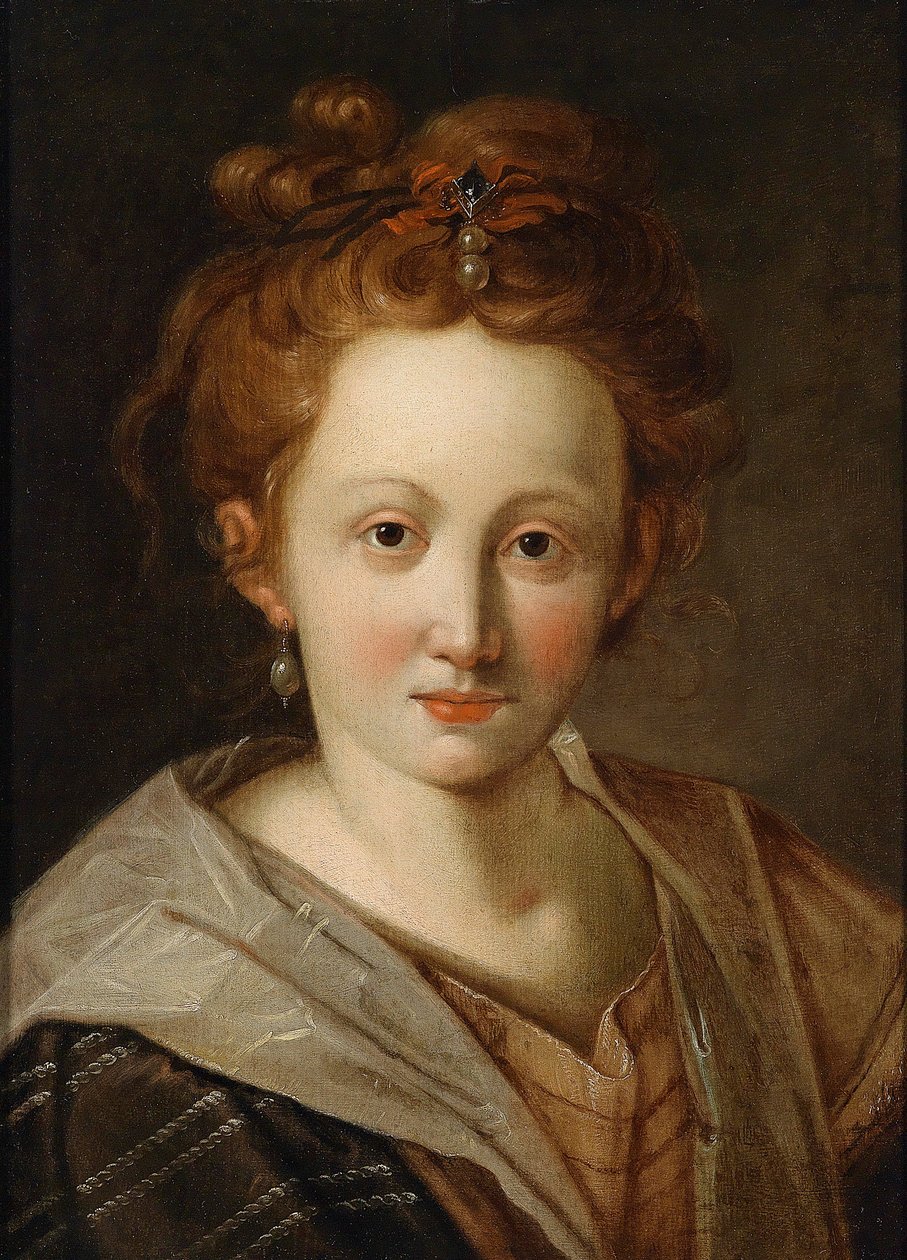 Portret młodej kobiety autorstwa Workshop of Hans von Aachen