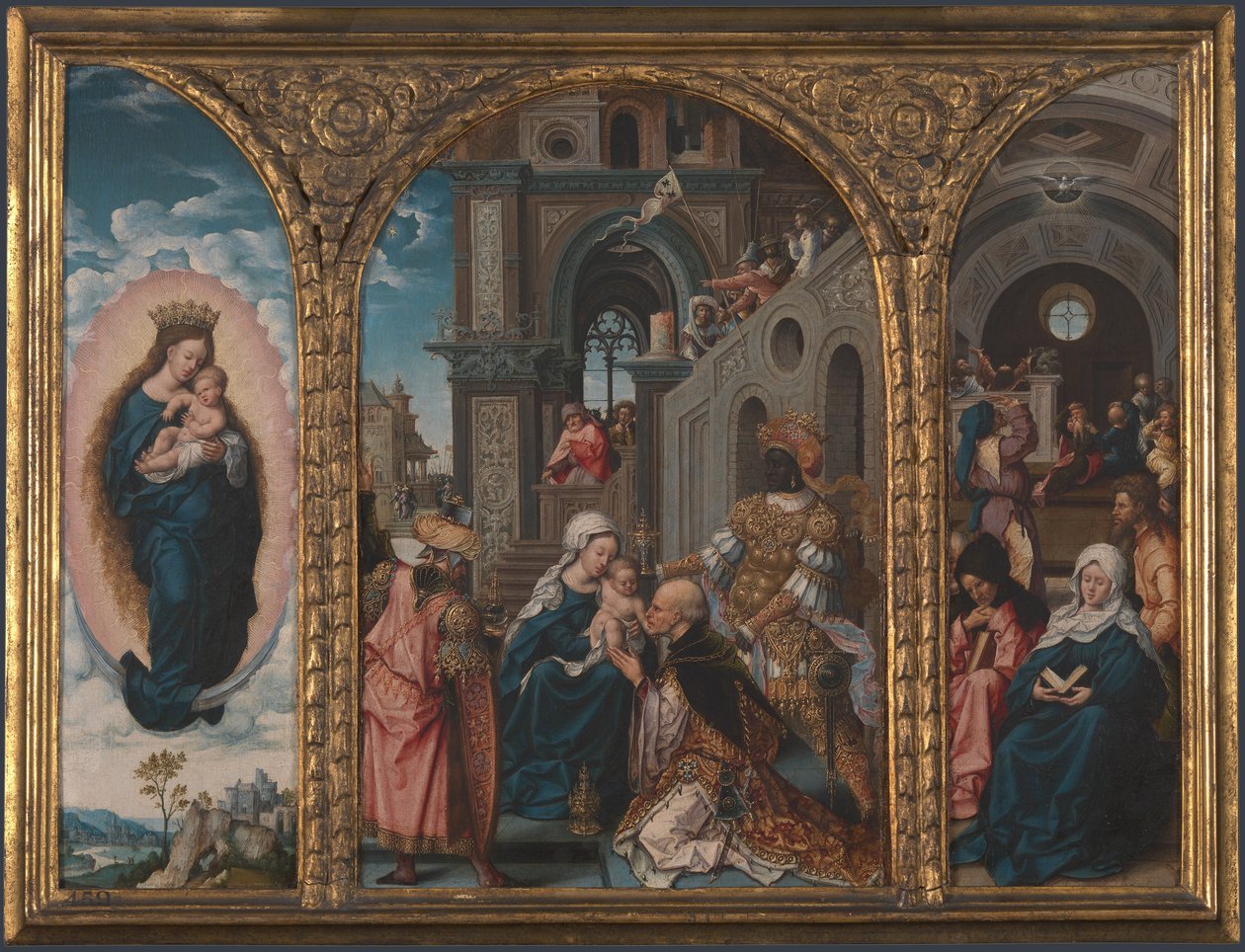 Adoracja Królów autorstwa Workshop of Jan Gossaert