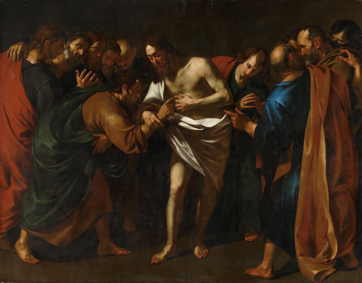 Niedowierzanie św. Tomasza autorstwa Wouter Pietersz II Crabeth
