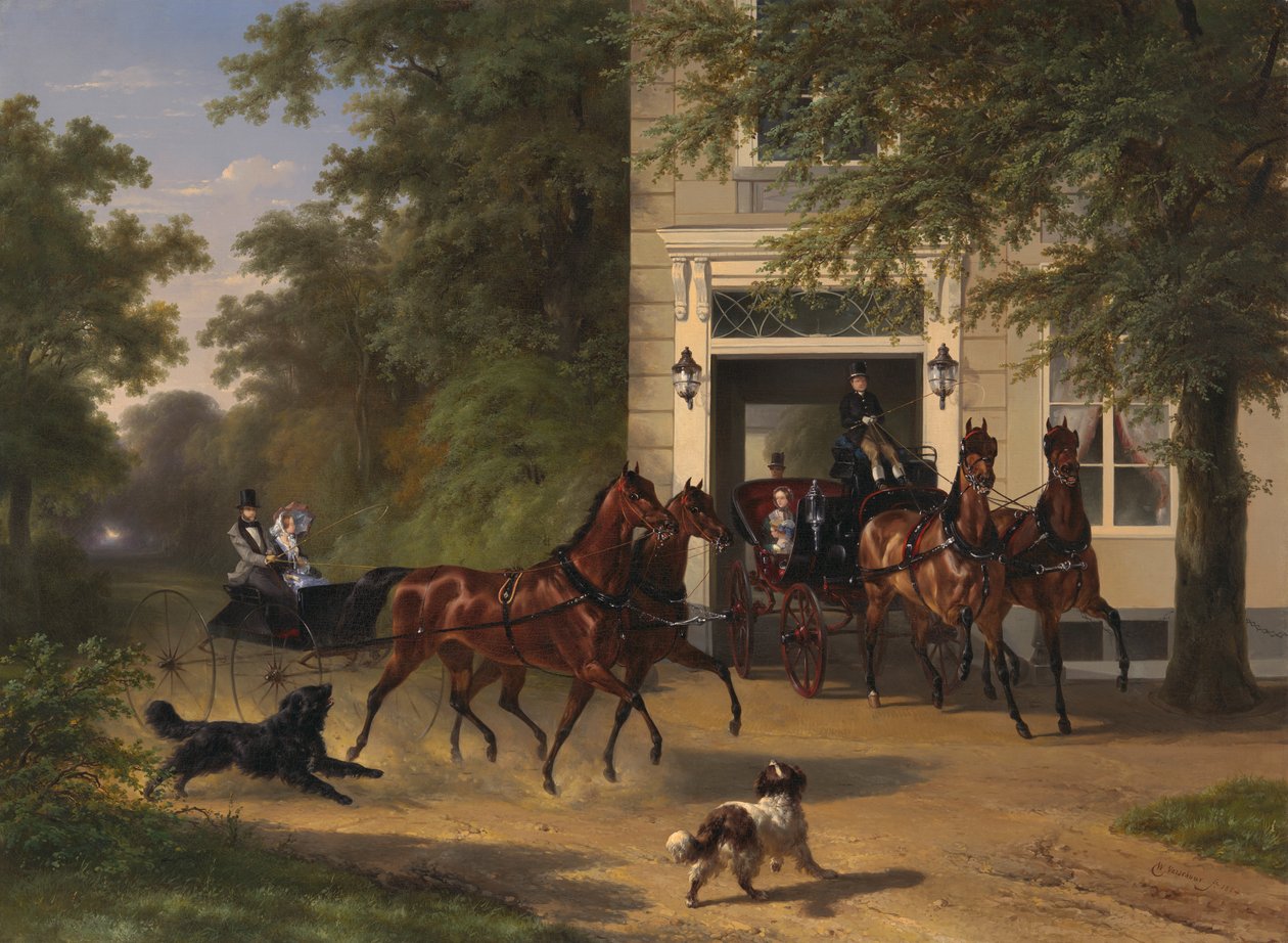 August Belmont i Isabel Perry, 1854. autorstwa Wouterus Verschuur