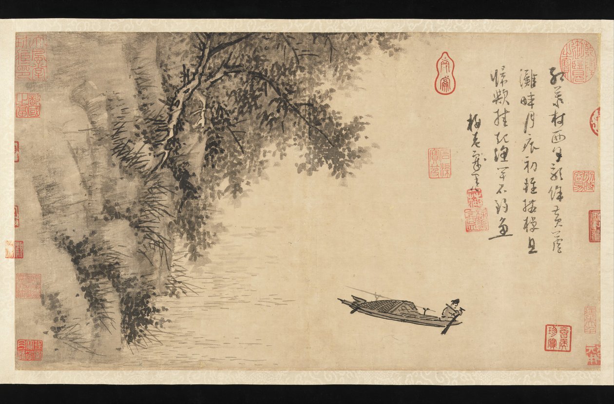 Rybak, ca. 1350. autorstwa Wu Zhen