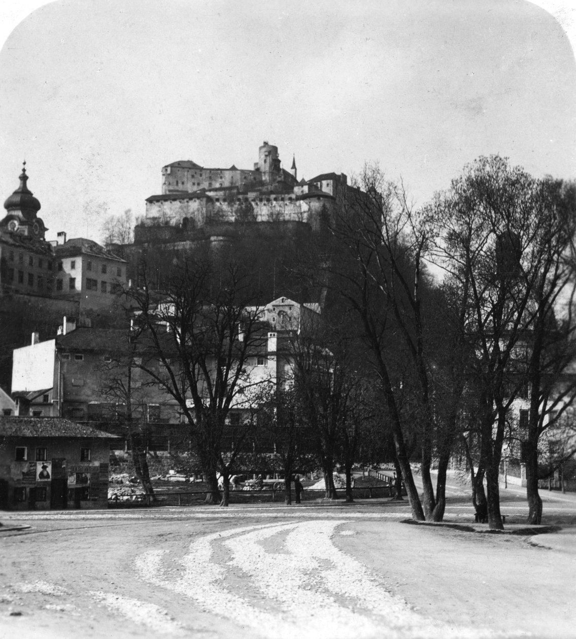 Twierdza Hohensalzburg, Salzburg, Austria, ok. 1900. autorstwa Wurthle and Sons