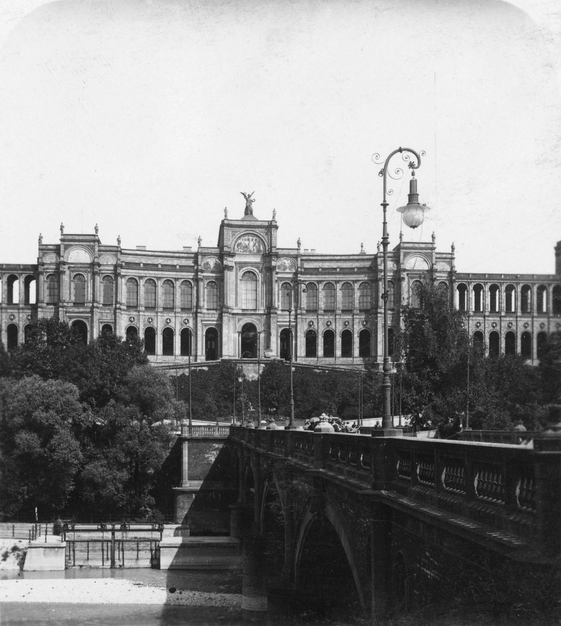 Maximilianeum, Monachium, Niemcy, ok. 1900. autorstwa Wurthle and Sons