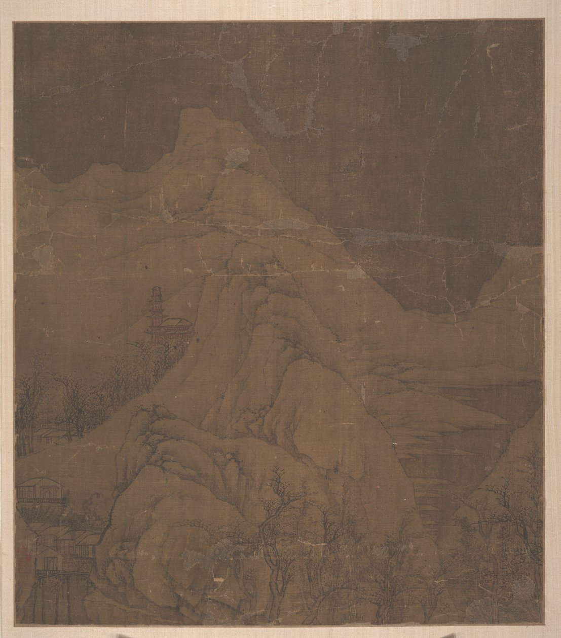 Góry pokryte śniegiem, ca. 1000. autorstwa Xu Daoning