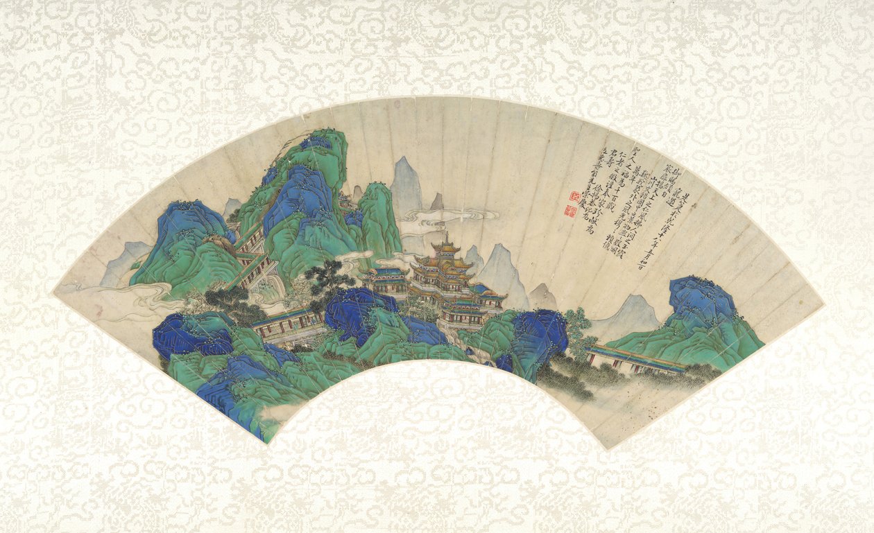 Pałace Nieśmiertelnych z 1753 roku. autorstwa Xu Yang