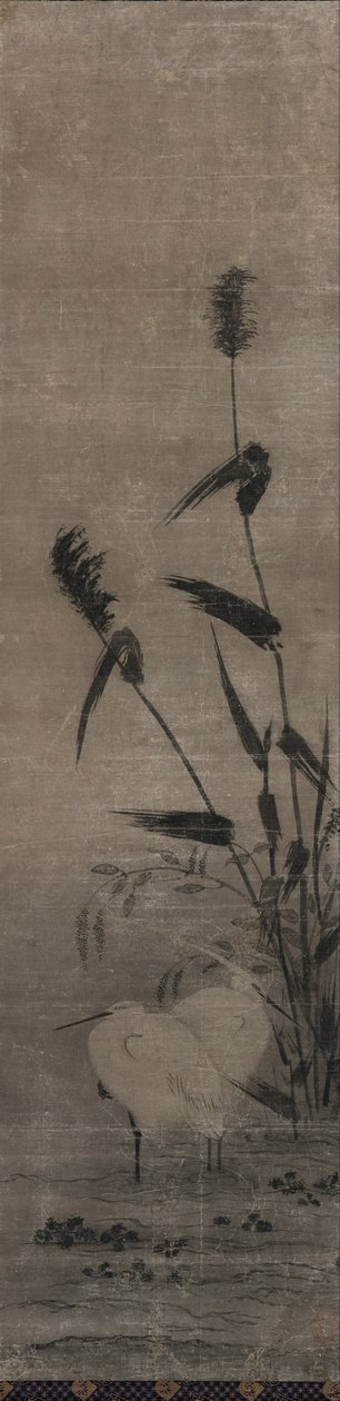 Dwie czaple autorstwa Yamaguchi Sekkei