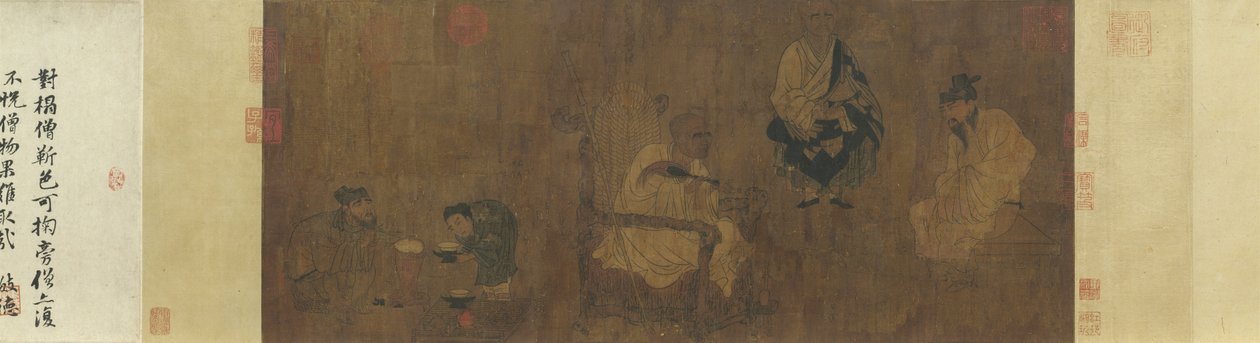 Tang Yan Liben Xiao Yi zdobywa pawilon Lantinga autorstwa Yan Liben