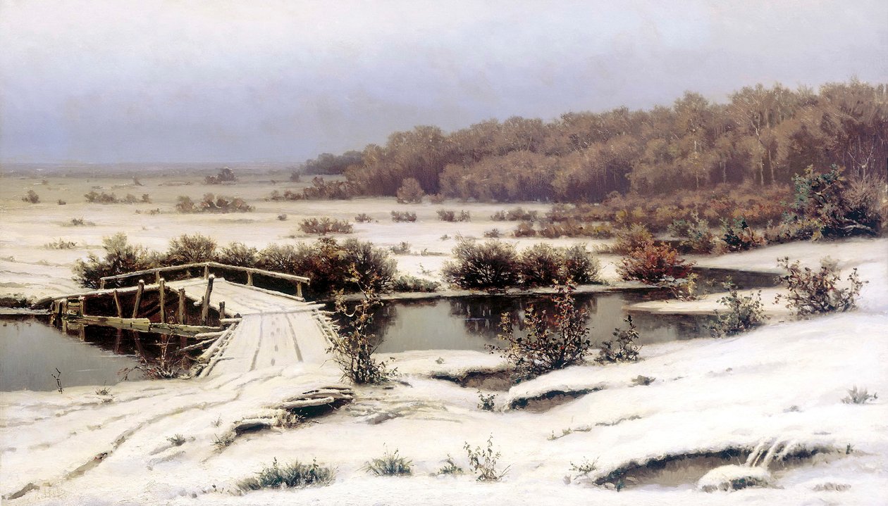Wczesny śnieg, 1883. autorstwa Yefim Yefimovich Volkov