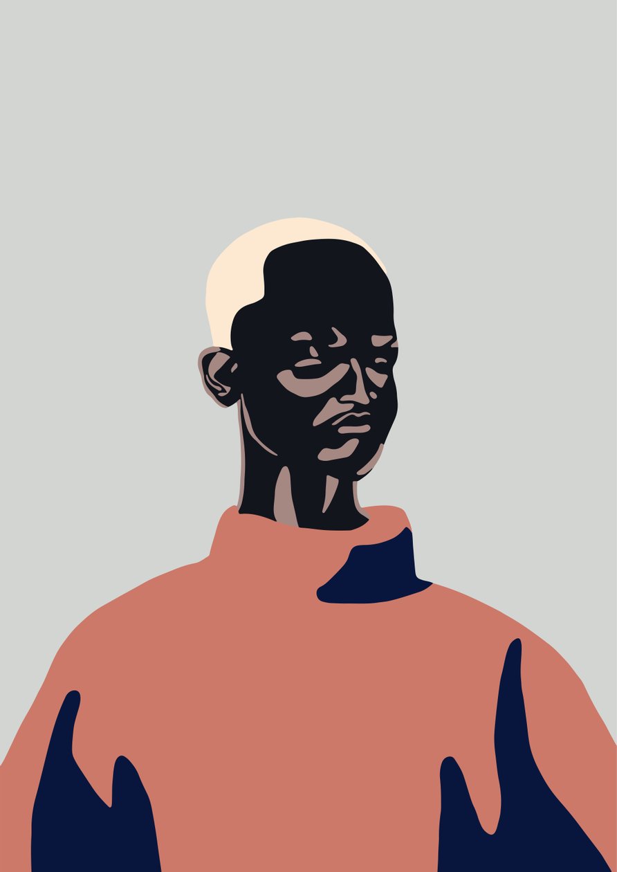 Portret bez tytułu, 2016, (cyfrowy) autorstwa Yi Xiao Chen