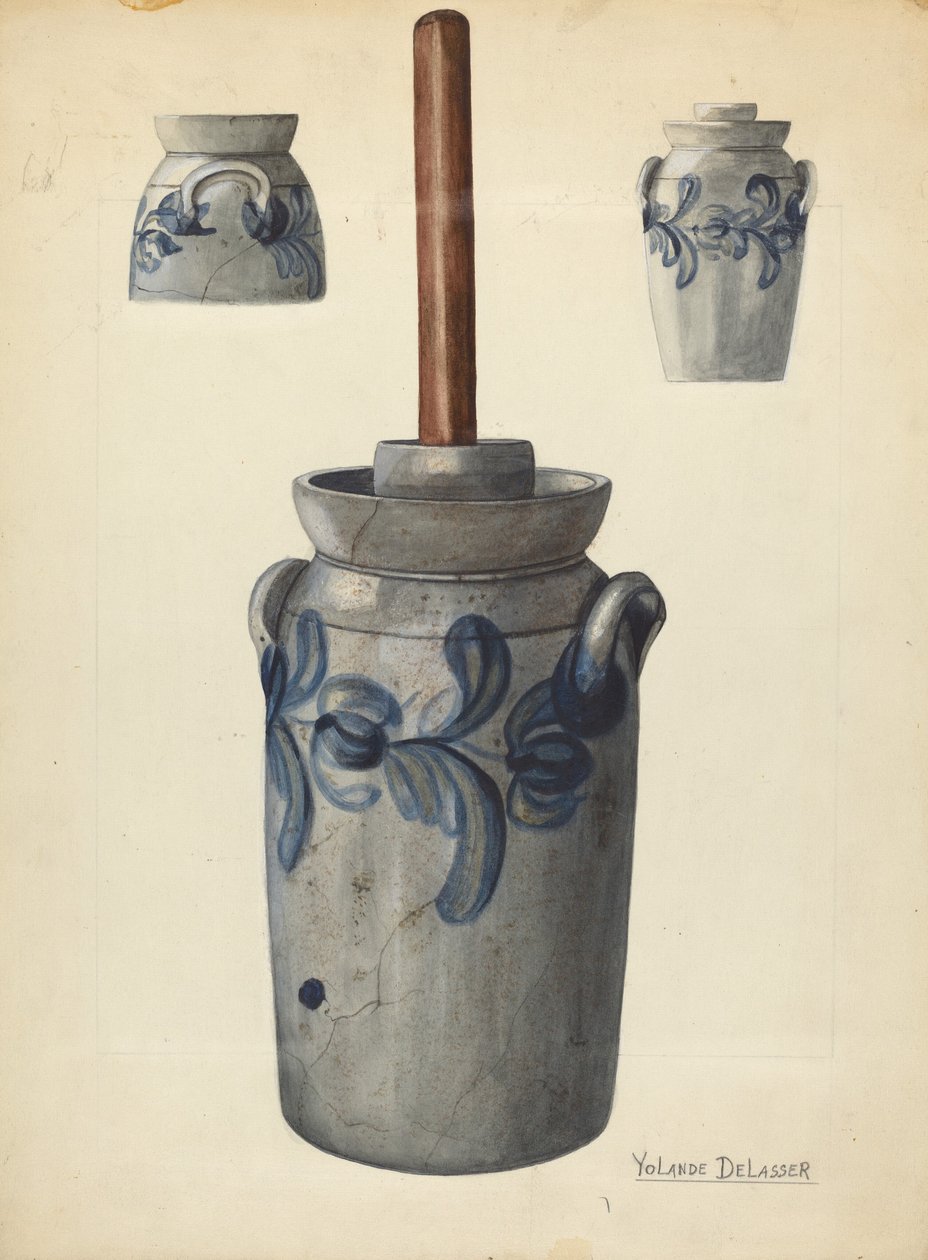 Masło masło, c. 1936. autorstwa Yolande Delasser