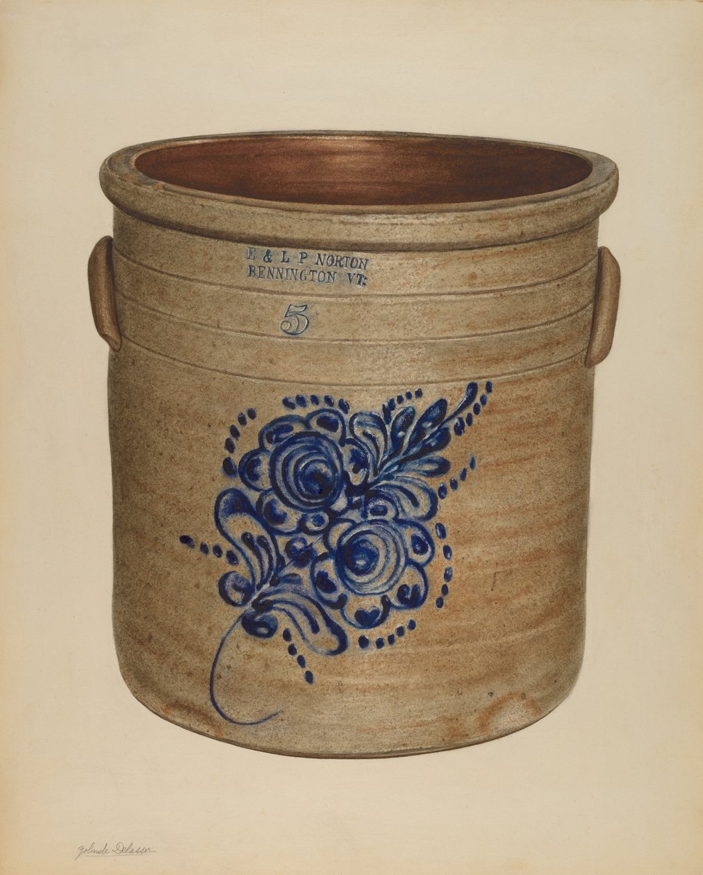 Crock, prawdopodobnie 1938. autorstwa Yolande Delasser
