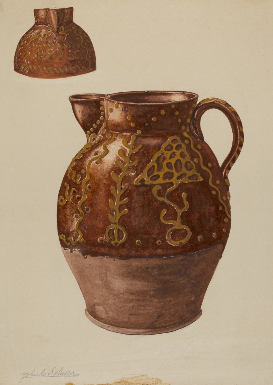 Pa. Niemiecki Dzban, ok. 1930 r. 1937. autorstwa Yolande Delasser