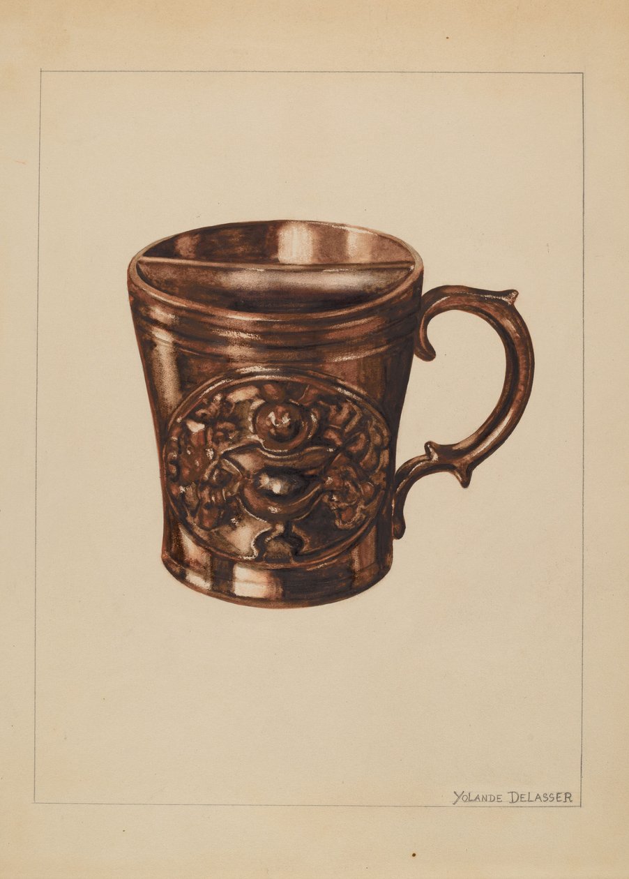 Kubek do golenia, 19351942. autorstwa Yolande Delasser