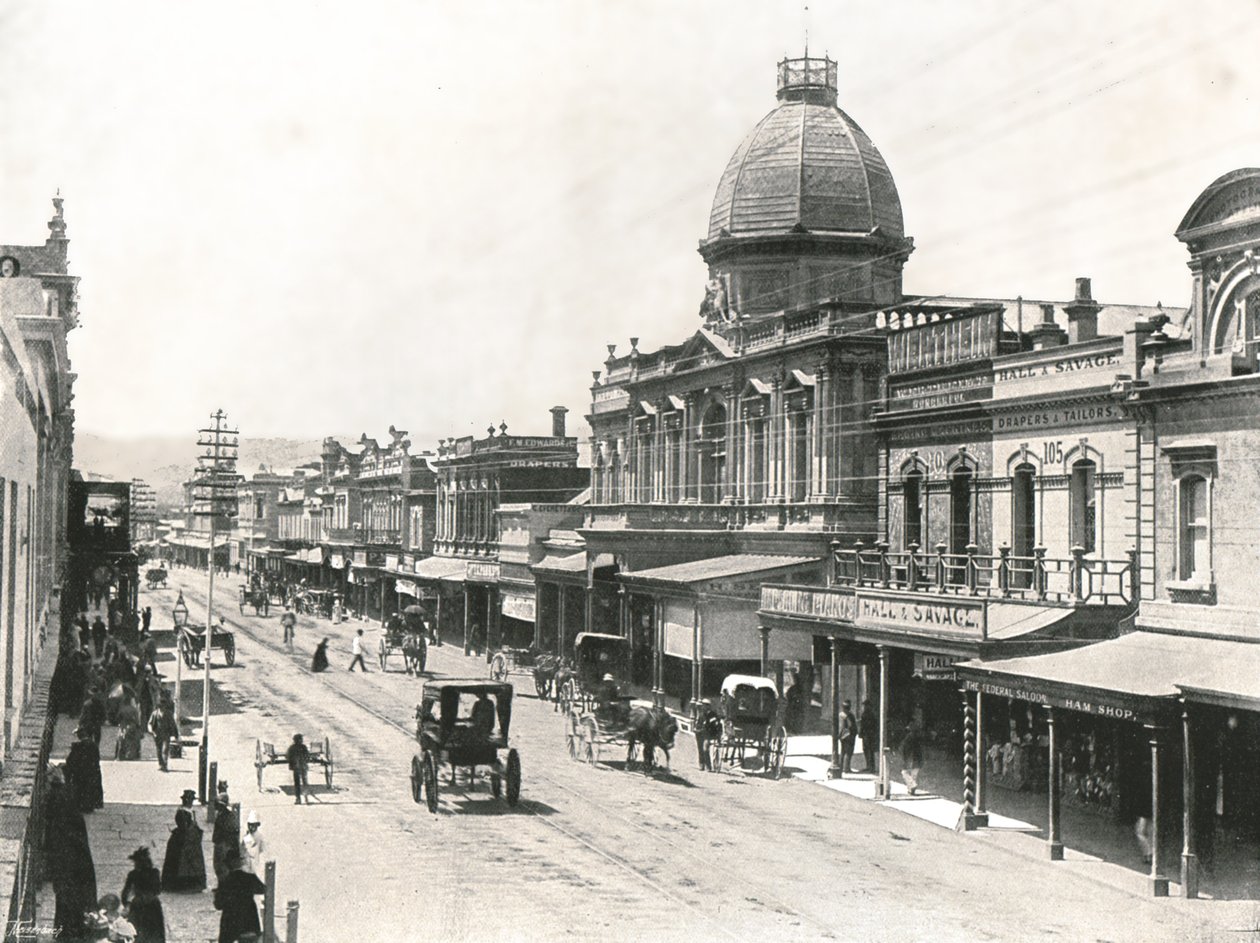 Rundle Street, Adelajda, Australia, 1895. autorstwa York and Son