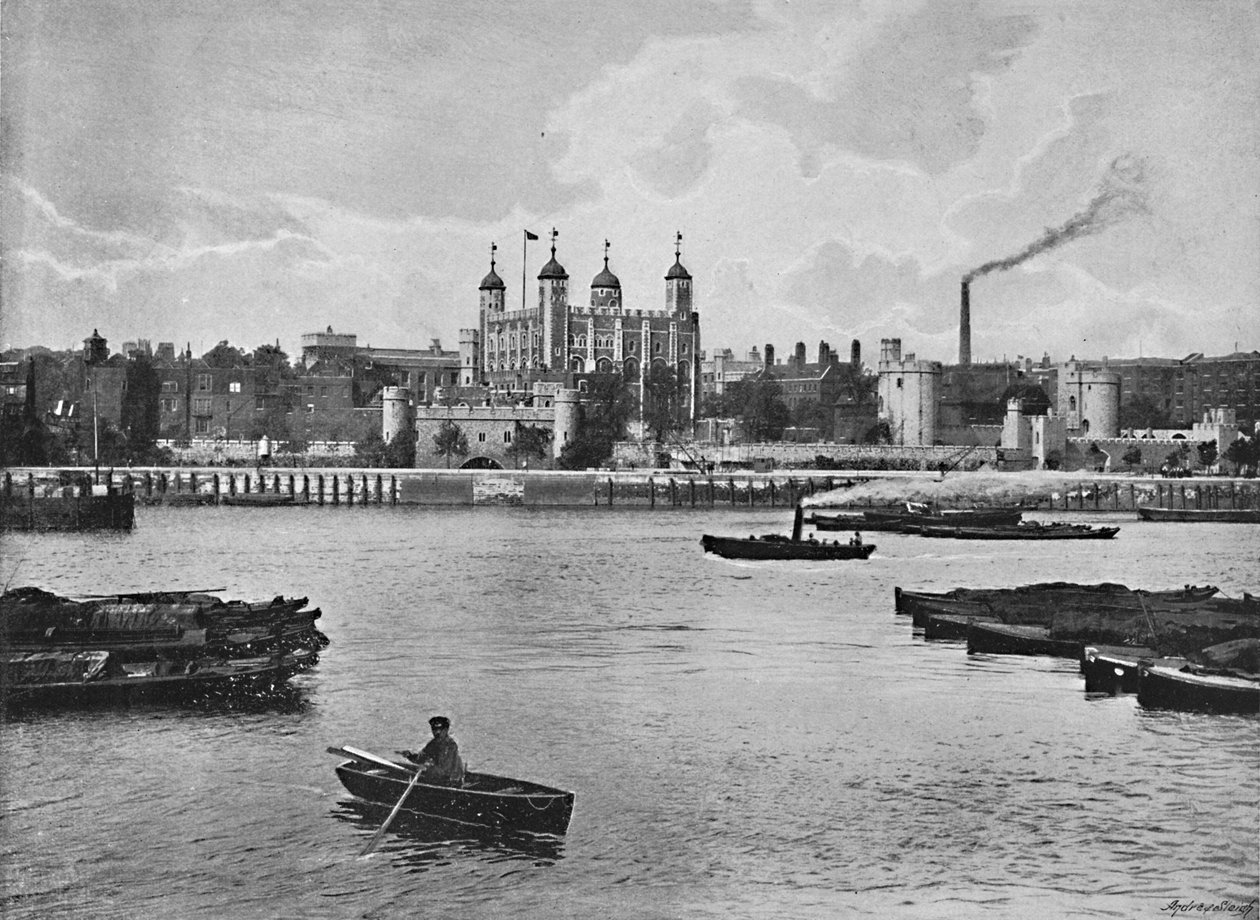 Tower of London, ok. 1896 r. autorstwa York and Son