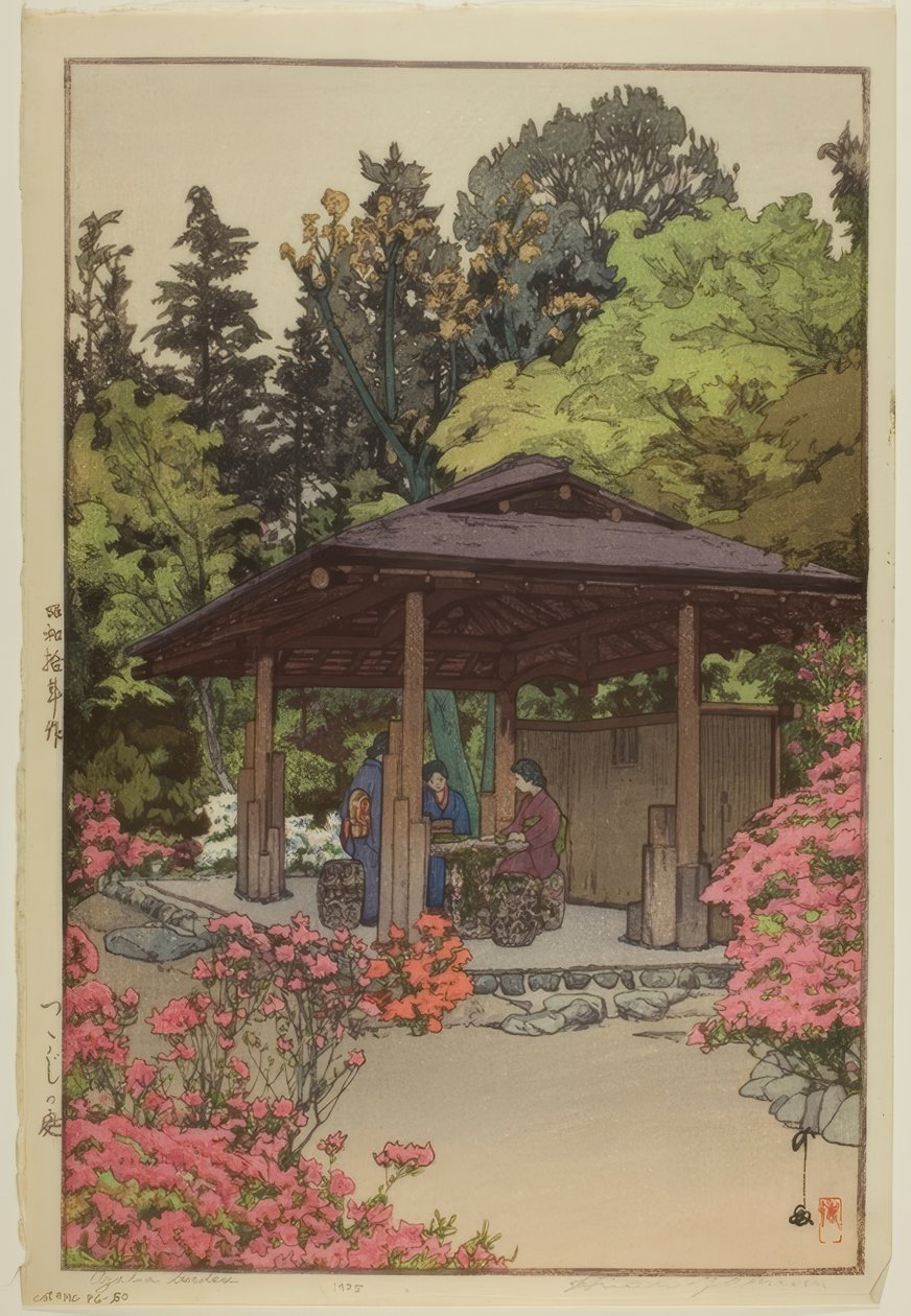 Azalia Ogród autorstwa Yoshida Hiroshi