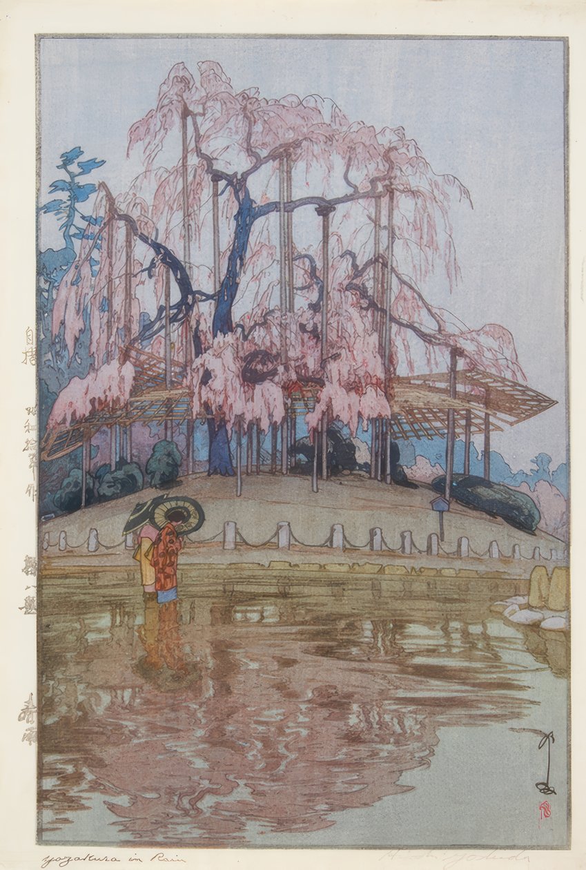 Wiosenny deszcz autorstwa Yoshida Hiroshi