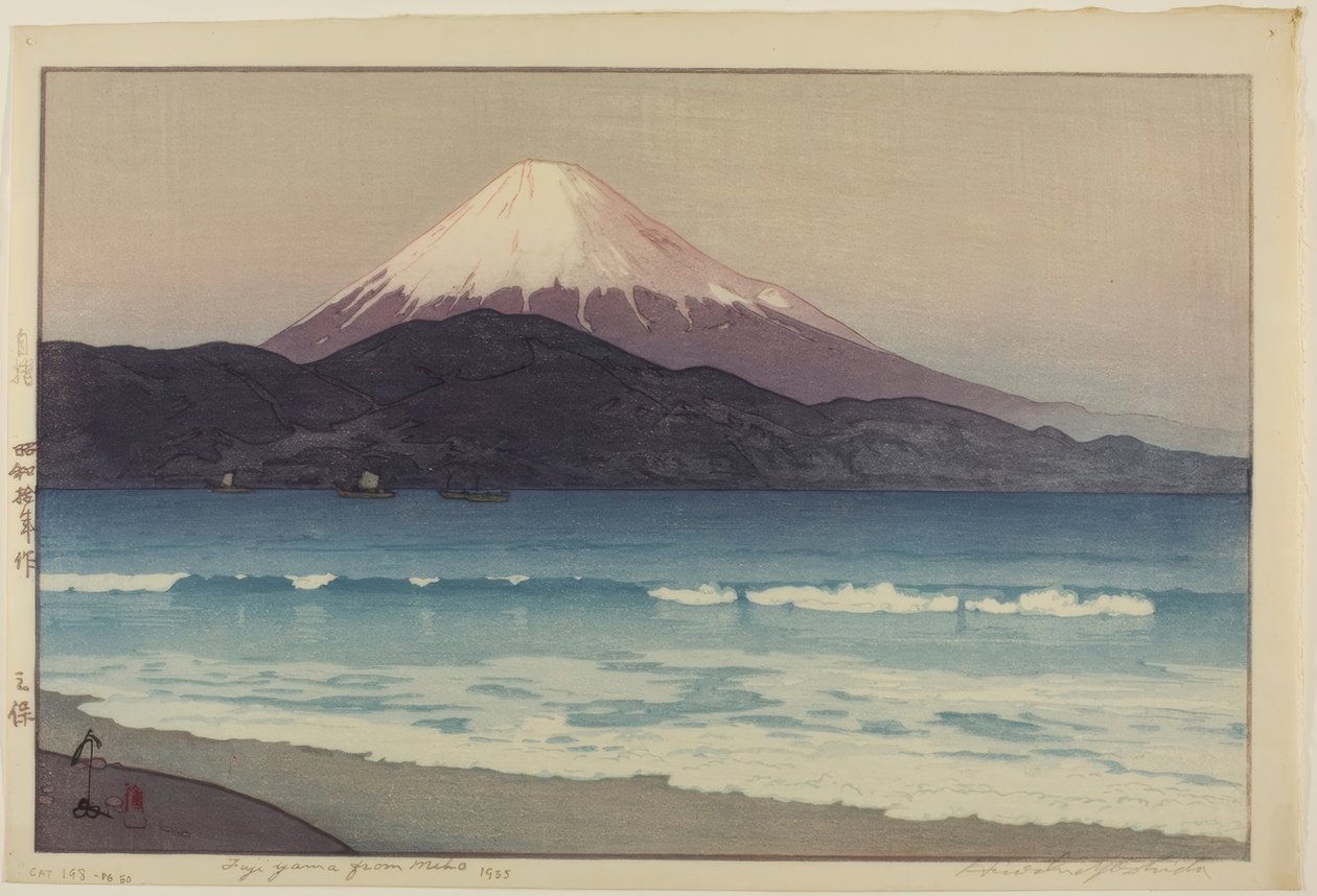 Fujiyama z Miho autorstwa Yoshida Hiroshi