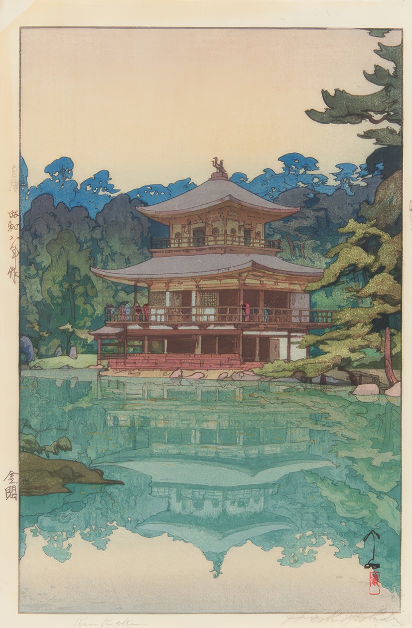 Złoty Pawilon autorstwa Yoshida Hiroshi