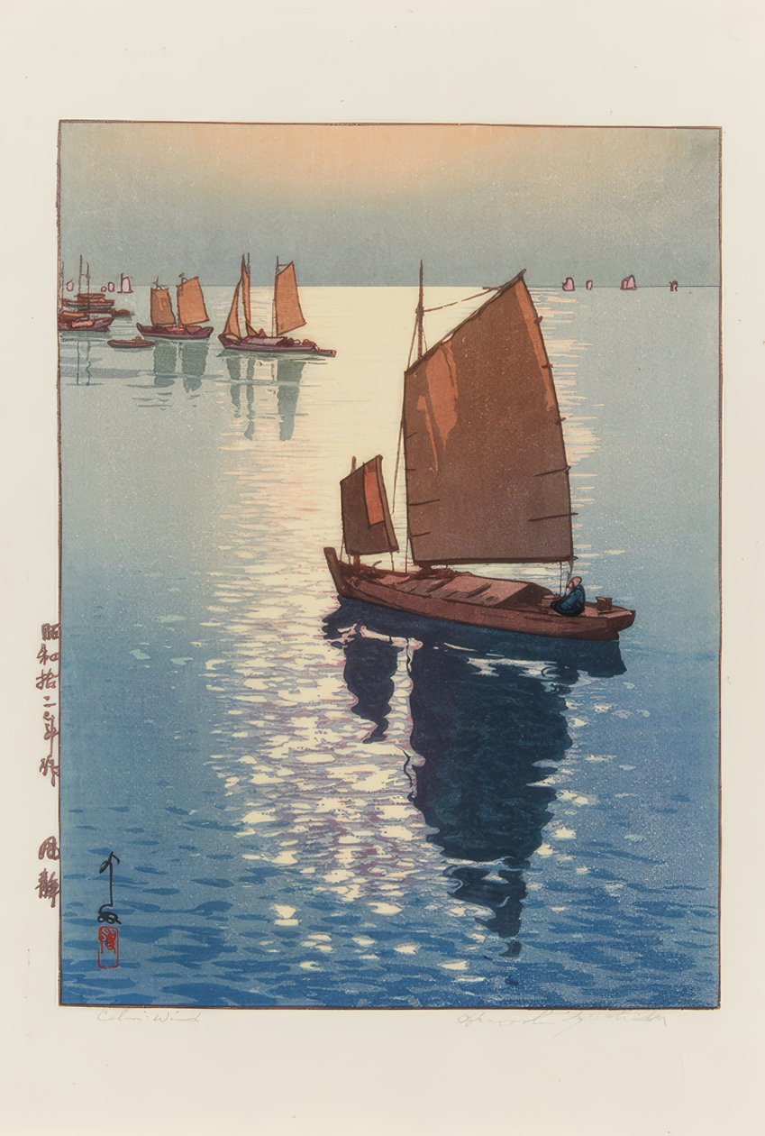 Spokojna autorstwa Yoshida Hiroshi