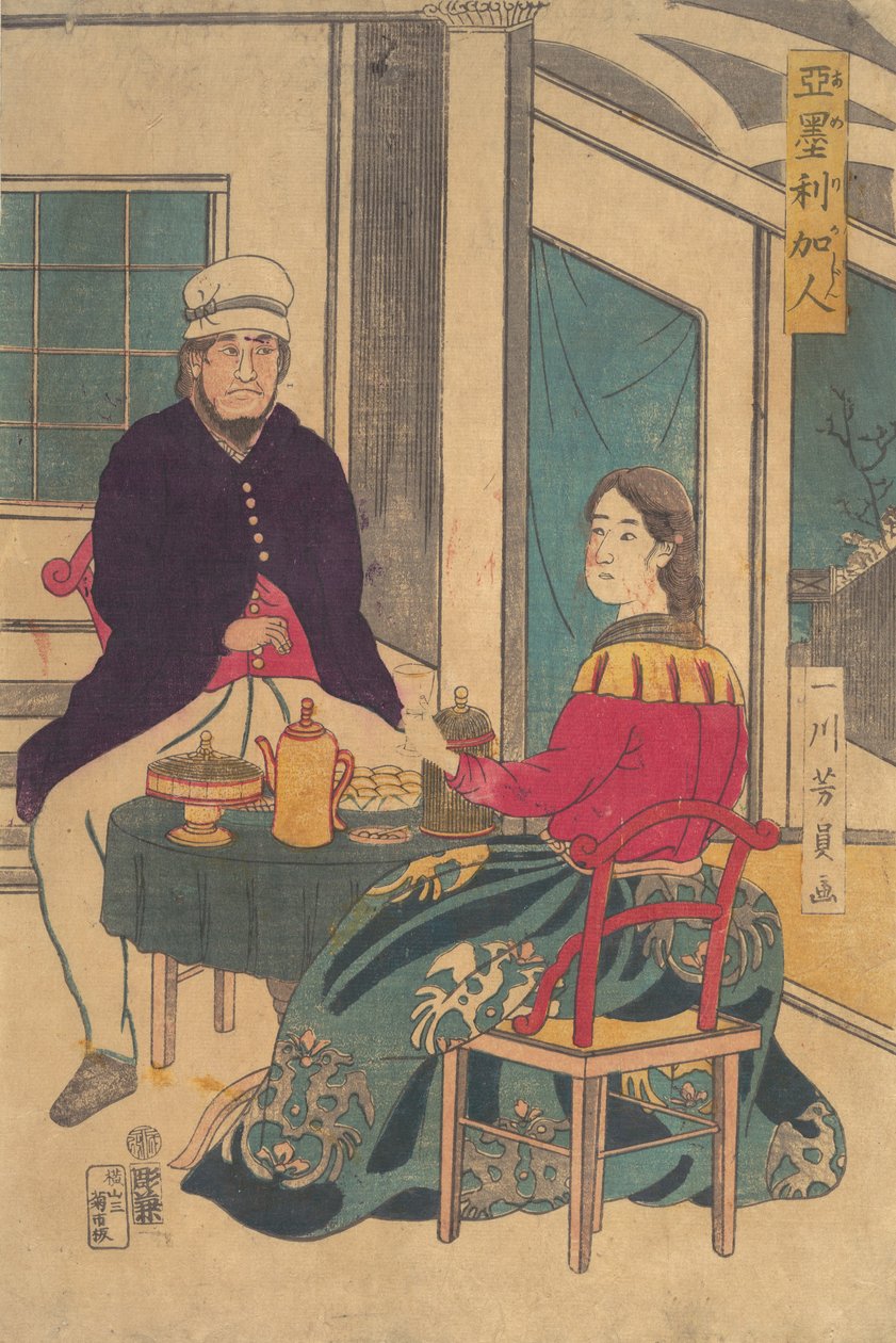 Amerykanin, 1862. autorstwa Yoshikazu