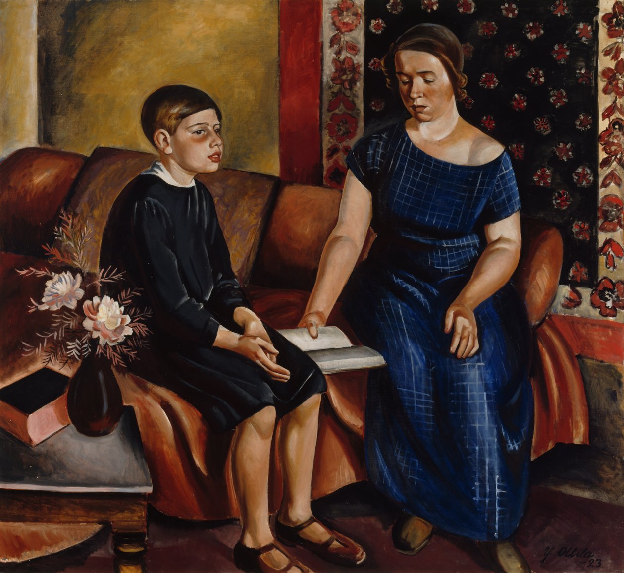 Przesłuchanie pracy domowej, 1923. autorstwa Yrjö Ollila