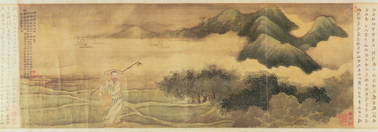 The Poet Wang Shizhen autorstwa Yu Zhiding
