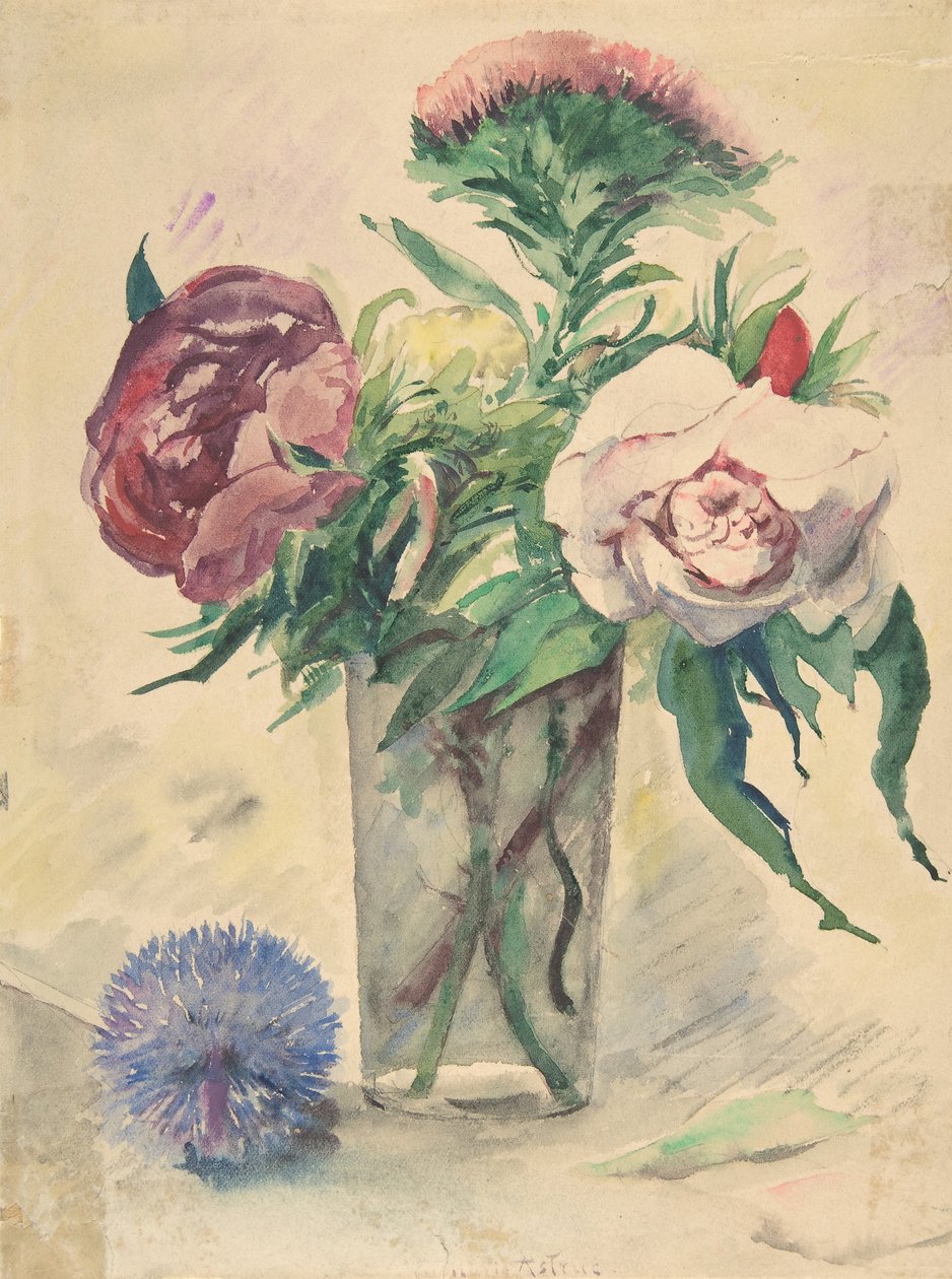Kwiaty w wazonie, ca. 1884-1904. autorstwa Zacharie Astruc