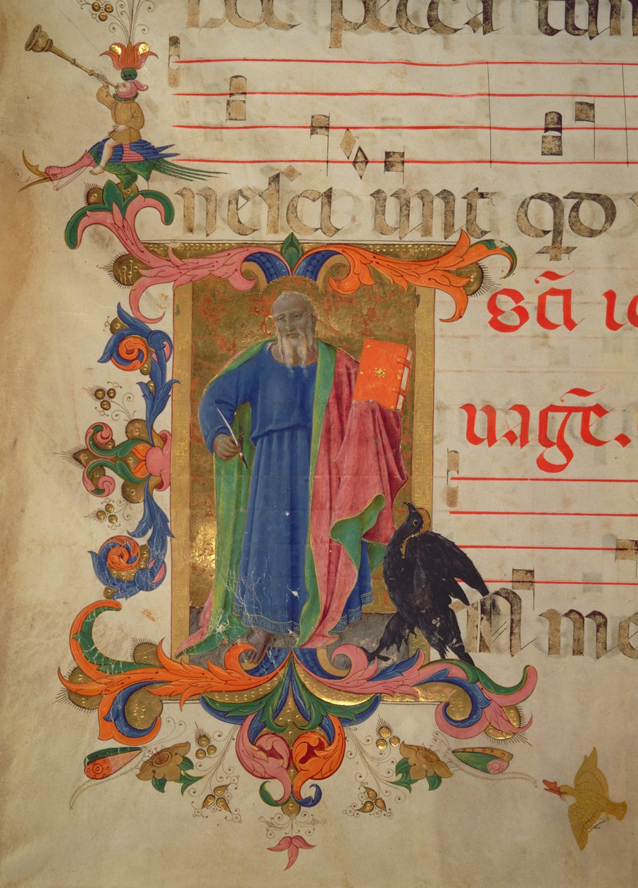 Mszał 515 f.9r Św. autorstwa Zanobi di Benedetto Strozzi