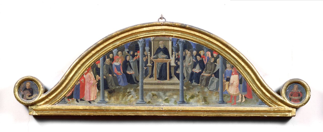 Nauka św. Tomasza z Akwinu autorstwa Zanobi di Benedetto Strozzi