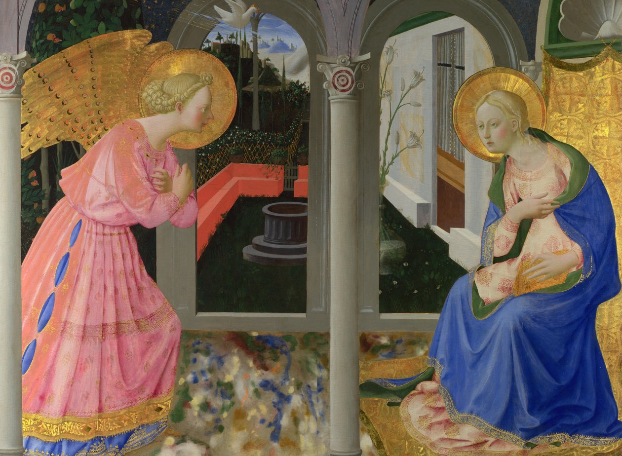 Zwiastowanie, c. 1440 autorstwa Zanobi Strozzi